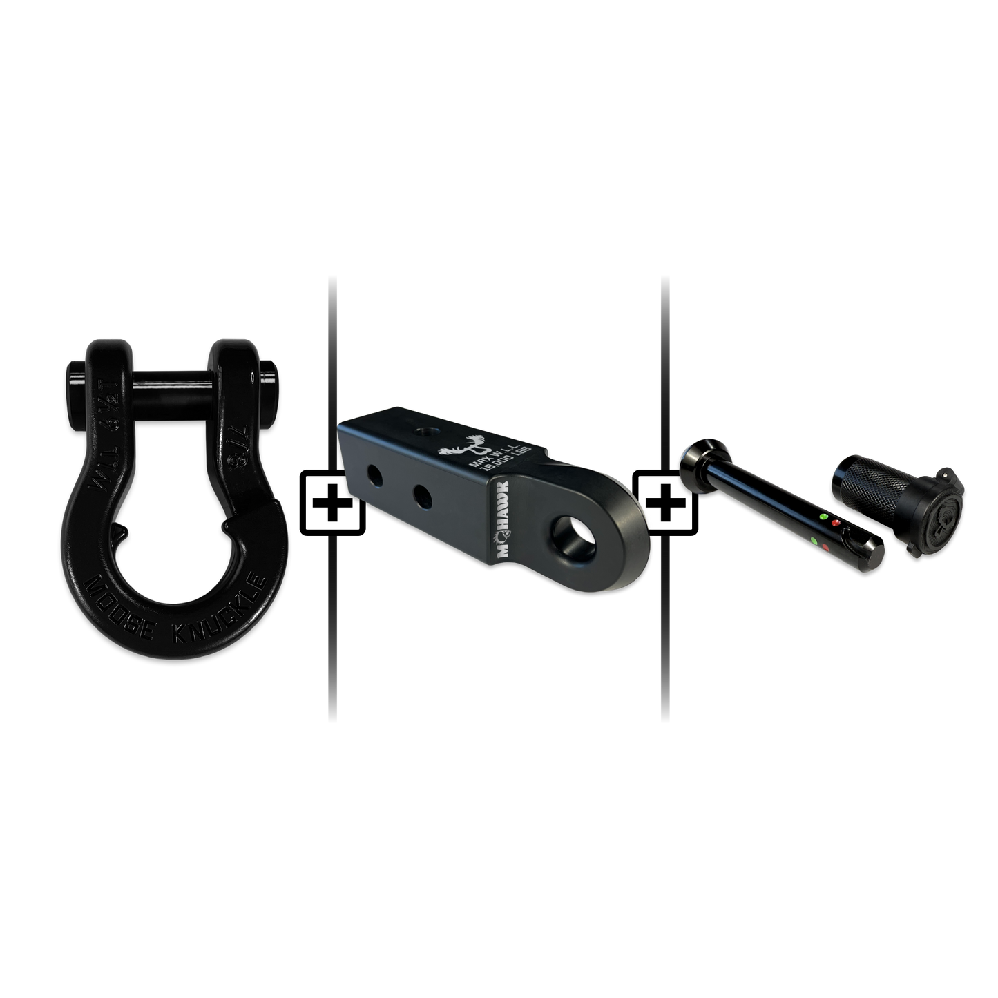 Jowl® 7/8 Split Shackle® Mohawk 2.5 x 7/8 Receiver and Hitch Pin Bundle