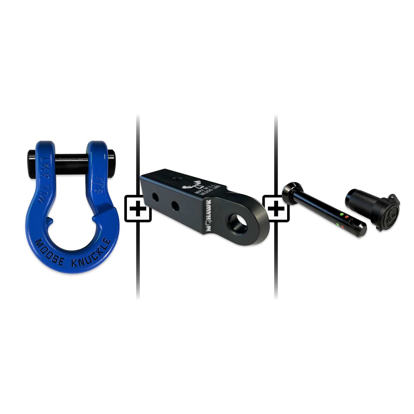 Jowl® 7/8 Split Shackle® Mohawk 2.5 x 7/8 Receiver and Hitch Pin Bundle