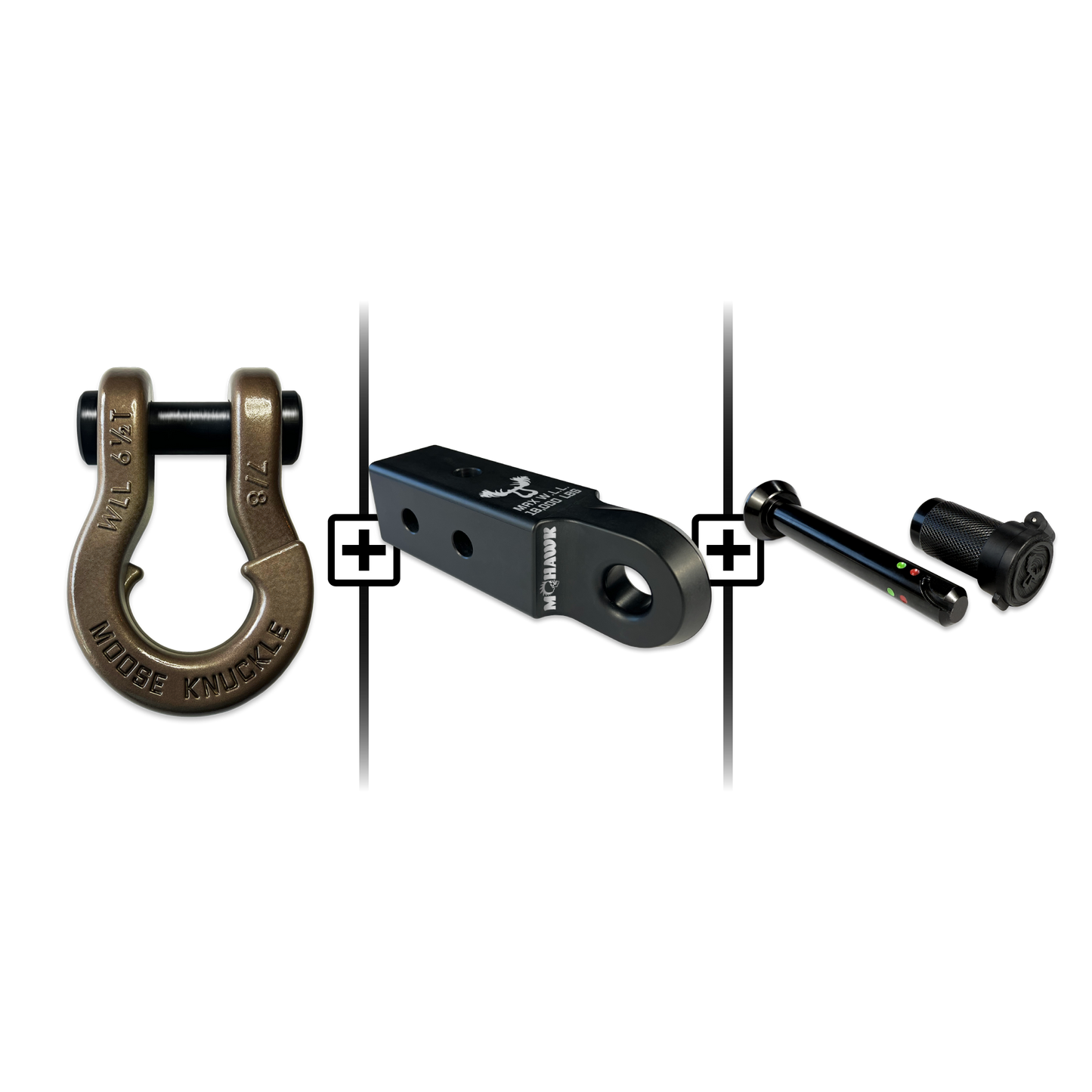 Jowl® 7/8 Split Shackle® Mohawk 2.5 x 7/8 Receiver and Hitch Pin Bundle
