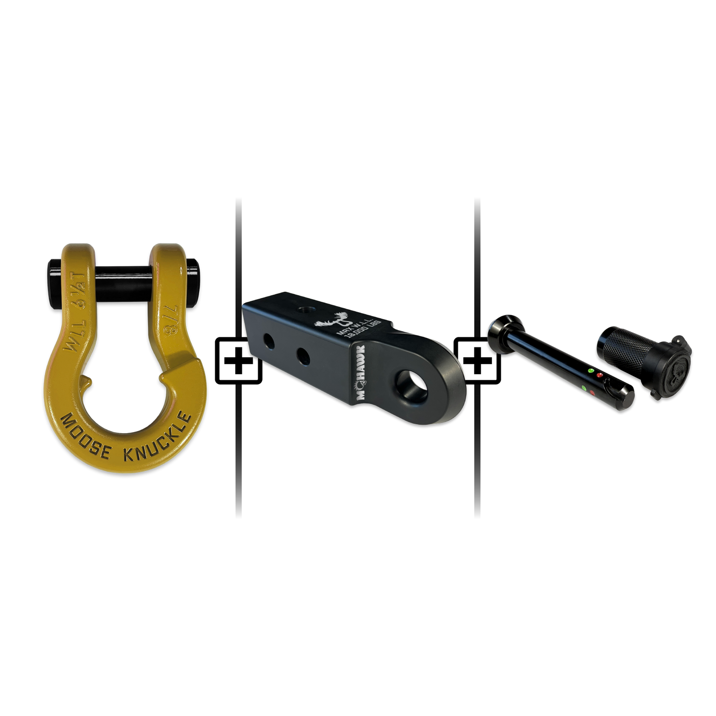 Jowl® 7/8 Split Shackle® Mohawk 2.5 x 7/8 Receiver and Hitch Pin Bundle
