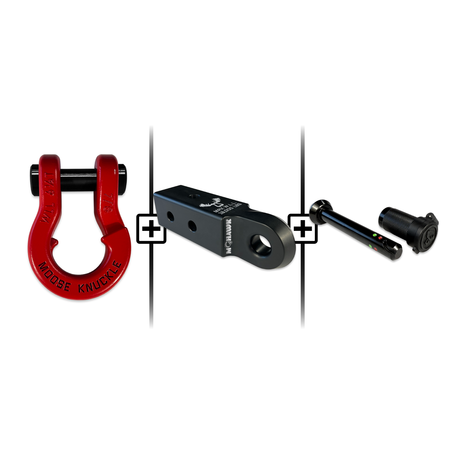 Jowl® 7/8 Split Shackle® Mohawk 2.5 x 7/8 Receiver and Hitch Pin Bundle