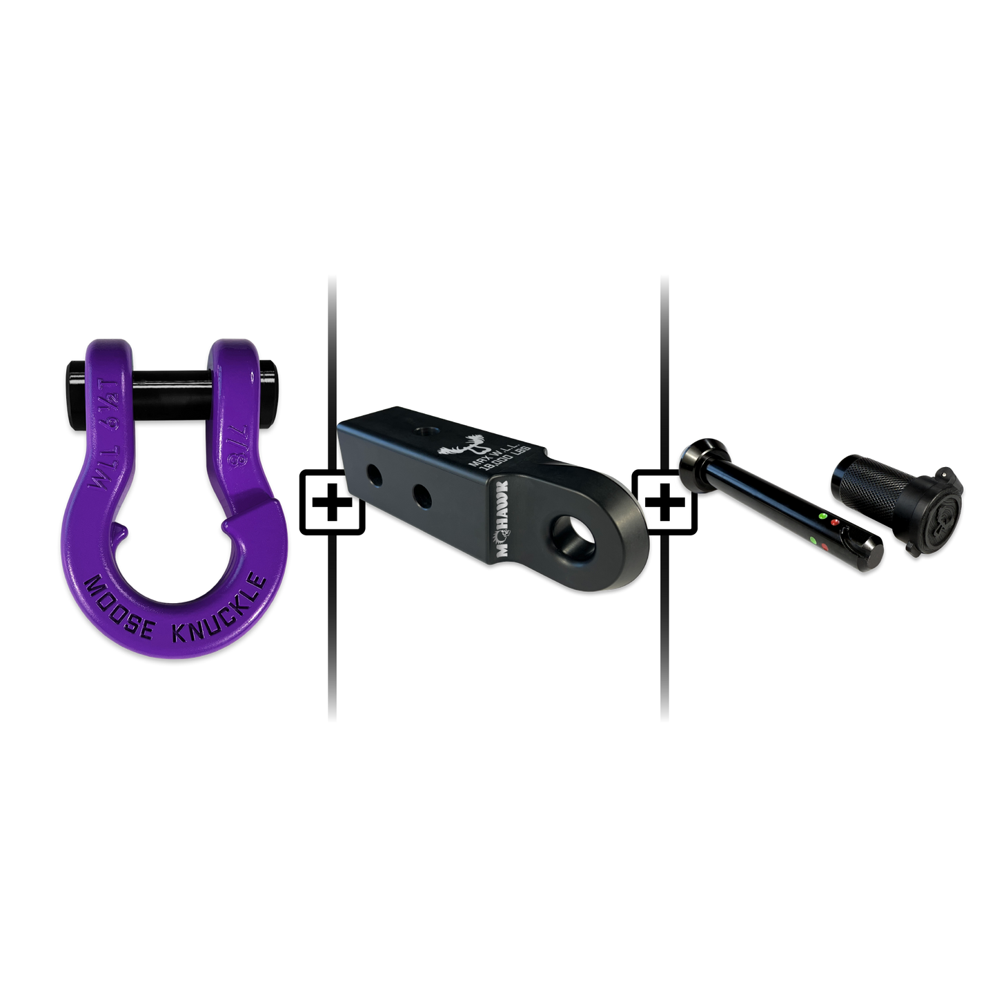 Jowl® 7/8 Split Shackle® Mohawk 2.5 x 7/8 Receiver and Hitch Pin Bundle