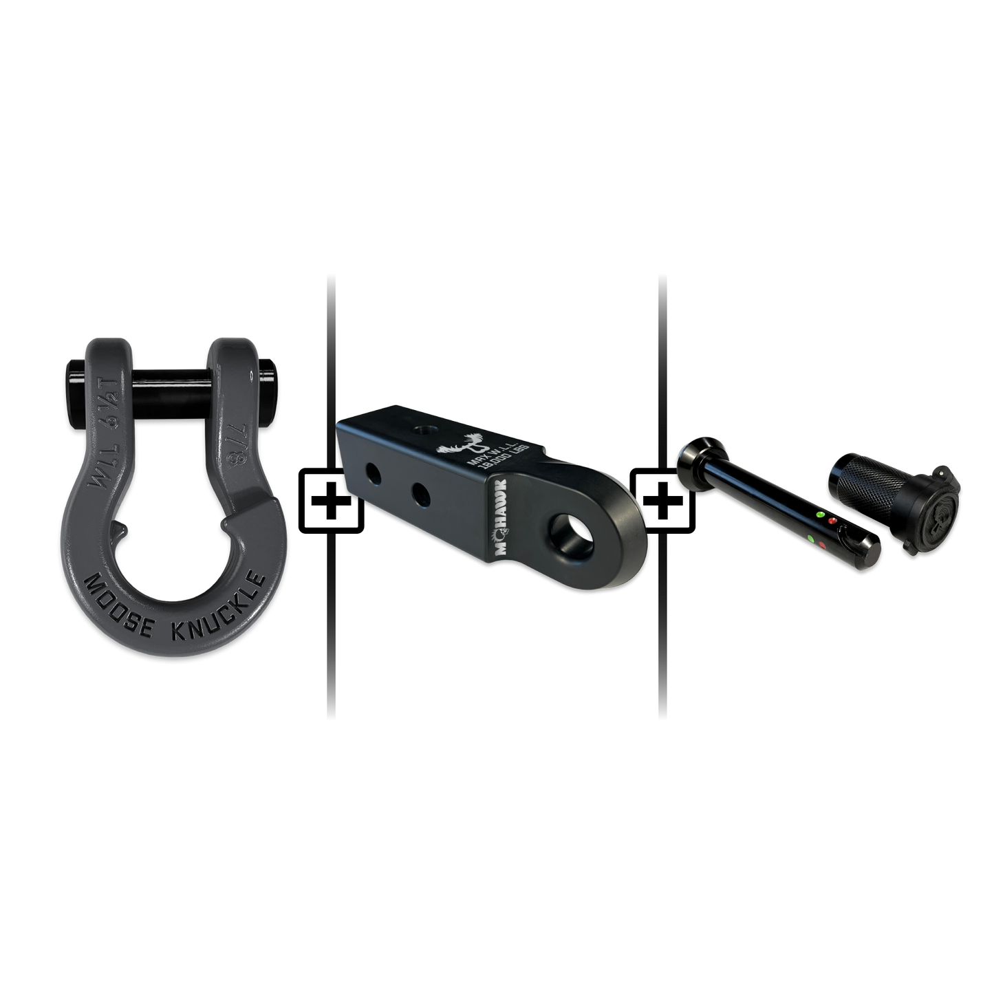 Jowl® 7/8 Split Shackle® Mohawk 2.5 x 7/8 Receiver and Hitch Pin Bundle