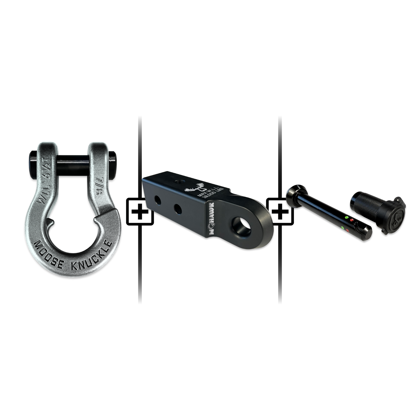 Jowl® 7/8 Split Shackle® Mohawk 2.5 x 7/8 Receiver and Hitch Pin Bundle