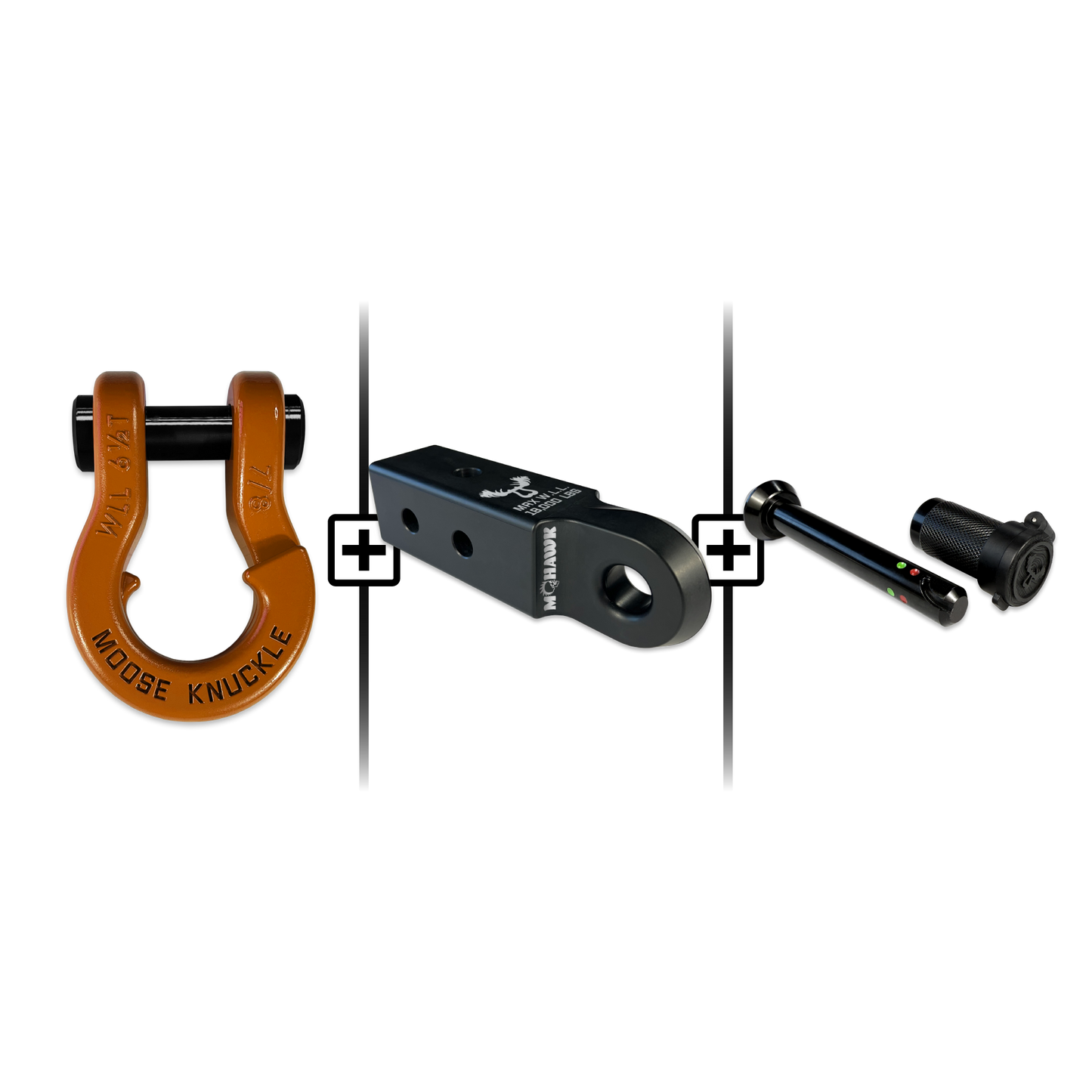 Jowl® 7/8 Split Shackle® Mohawk 2.5 x 7/8 Receiver and Hitch Pin Bundle