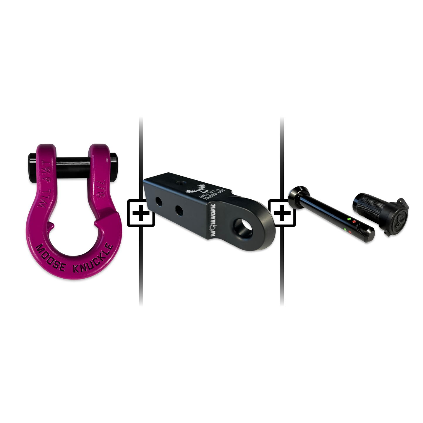 Jowl® 7/8 Split Shackle® Mohawk 2.5 x 7/8 Receiver and Hitch Pin Bundle