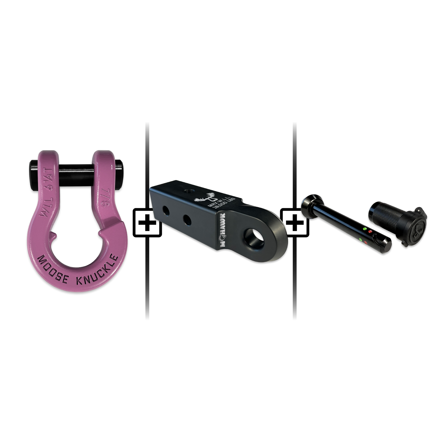 Jowl® 7/8 Split Shackle® Mohawk 2.5 x 7/8 Receiver and Hitch Pin Bundle