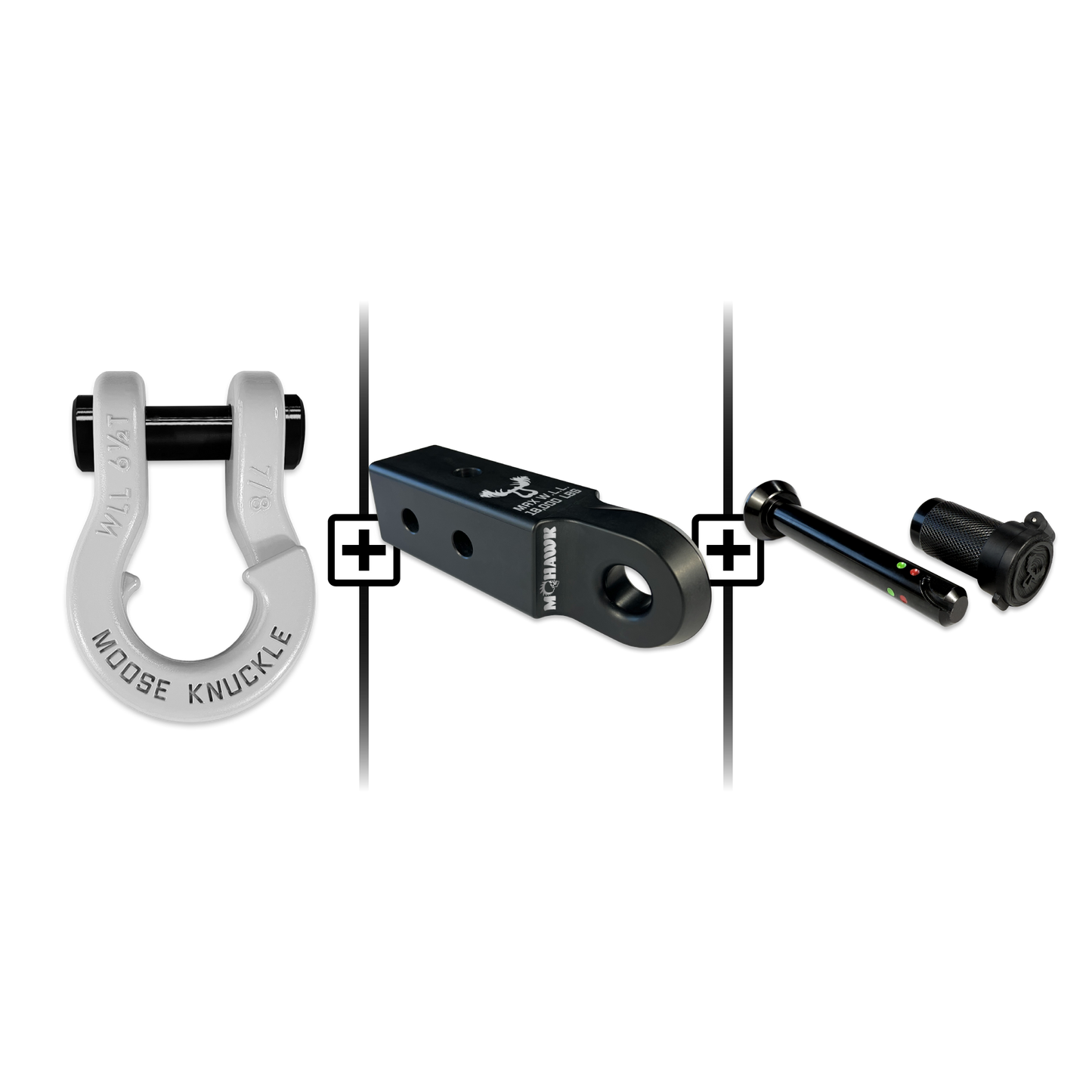 Jowl® 7/8 Split Shackle® Mohawk 2.5 x 7/8 Receiver and Hitch Pin Bundle