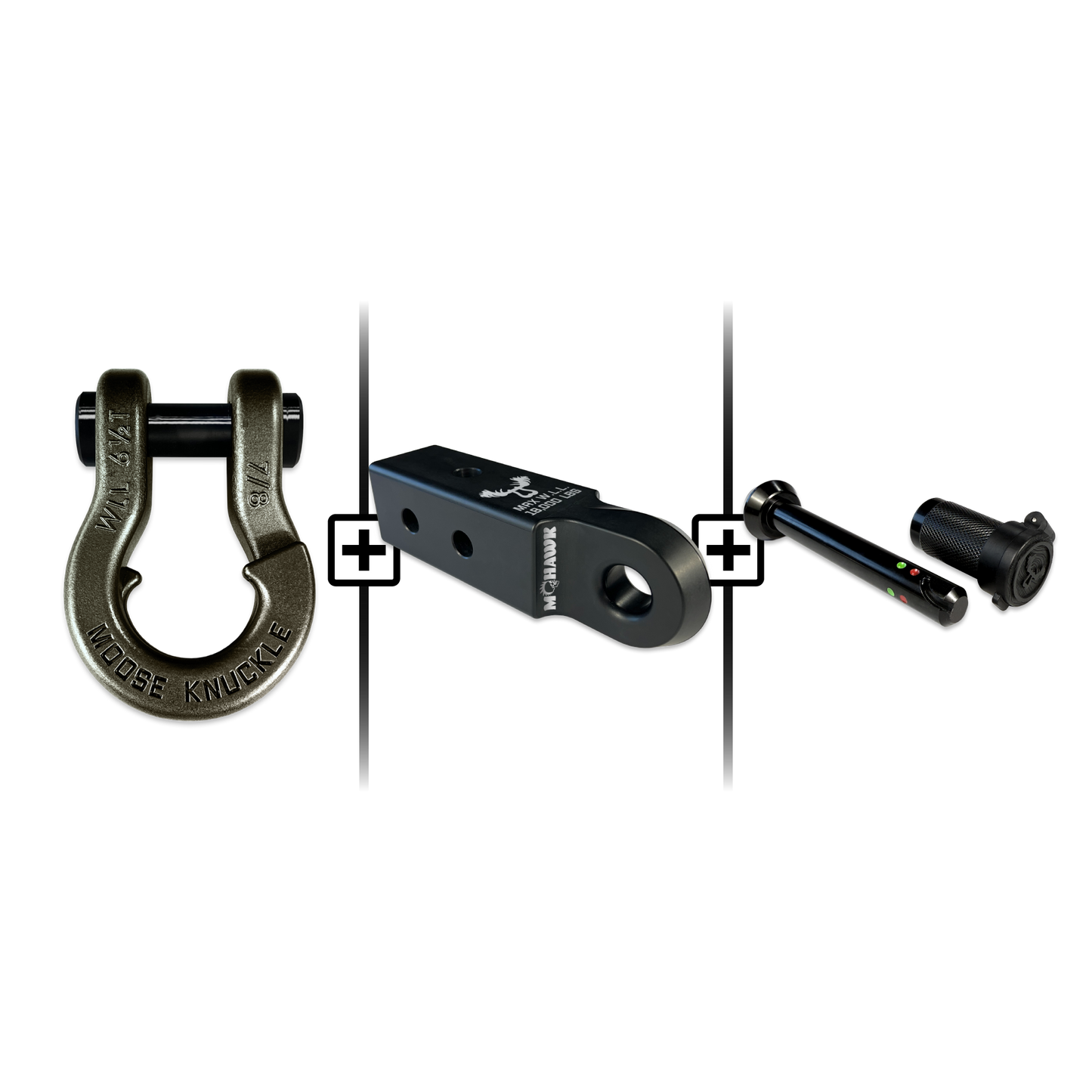 Jowl® 7/8 Split Shackle® Mohawk 2.5 x 7/8 Receiver and Hitch Pin Bundle