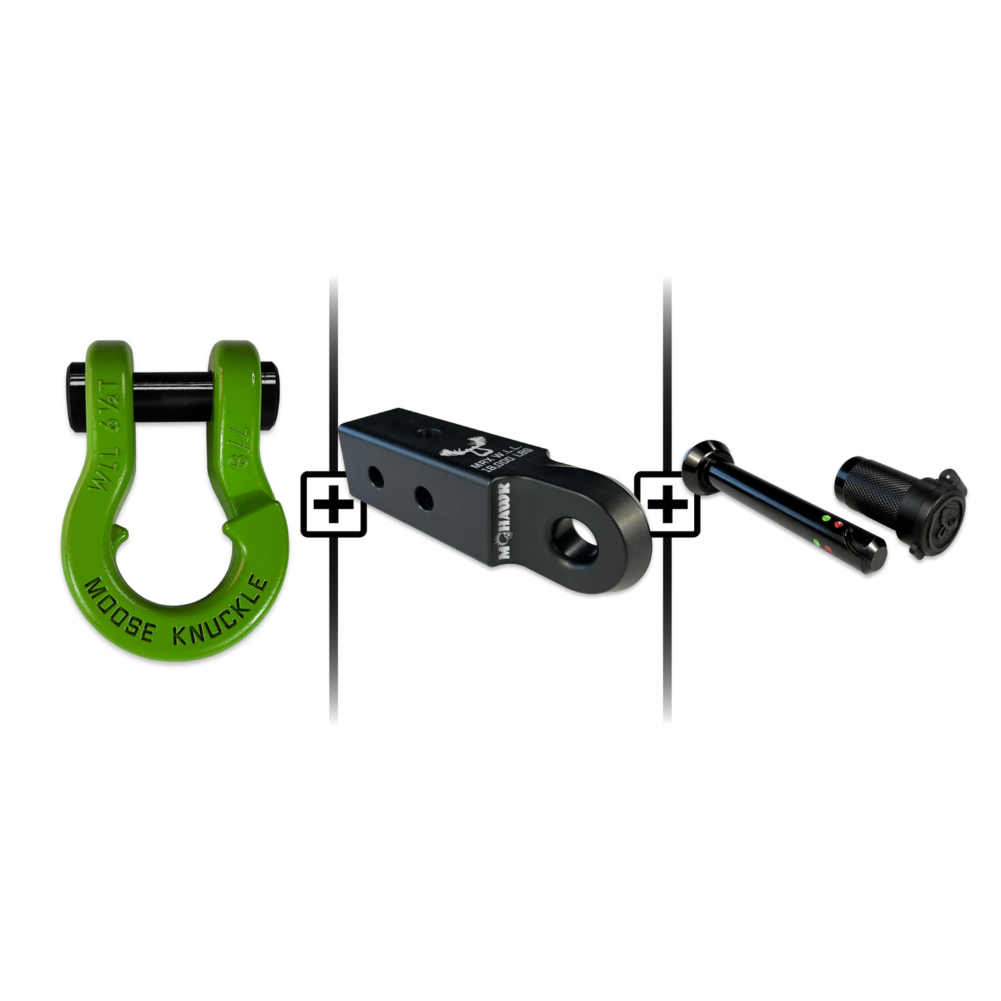 Jowl® 7/8 Split Shackle® Mohawk 2.5 x 7/8 Receiver and Hitch Pin Bundle