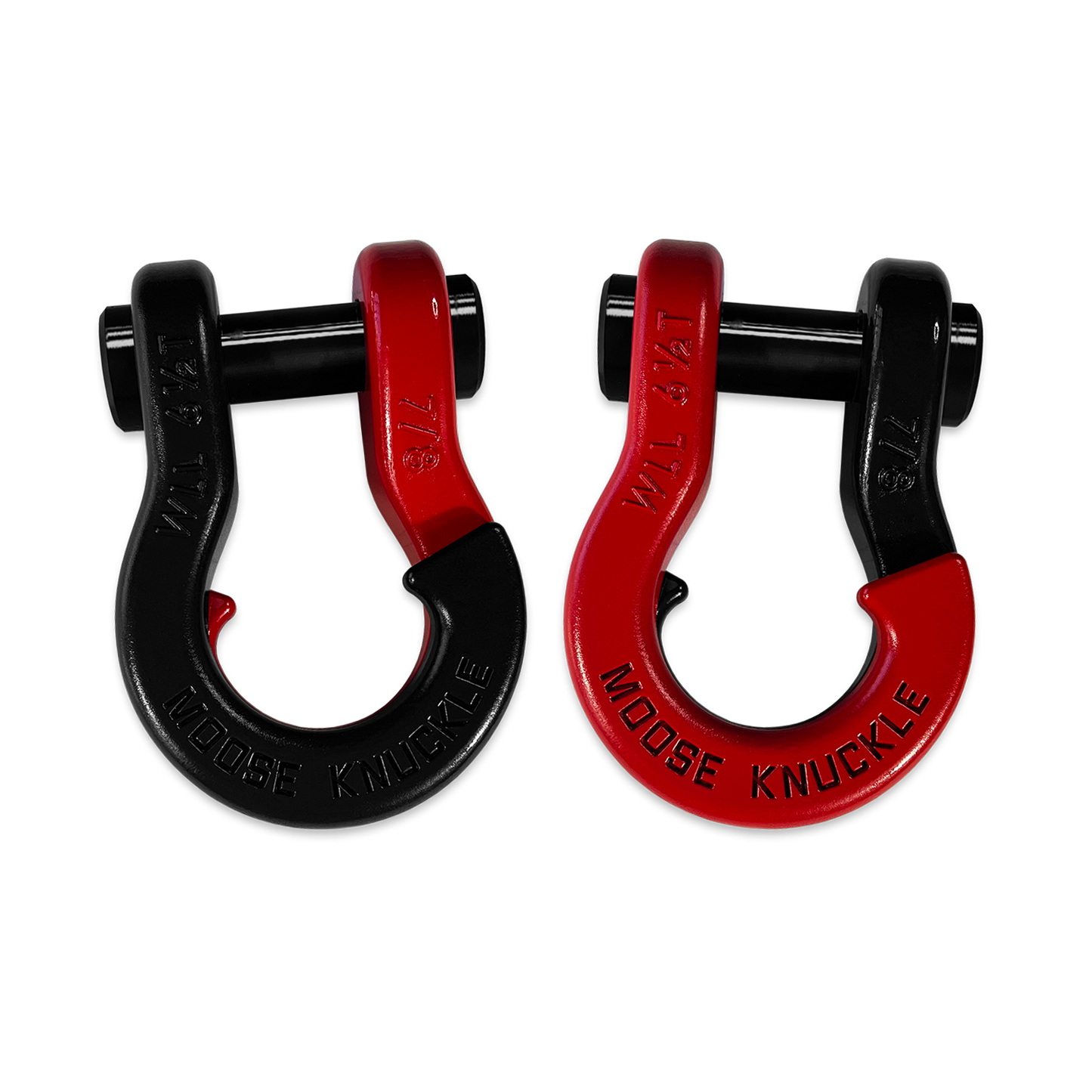 Jowl Recovery Split Shackle 7/8 (Black Hole and Flame Red)