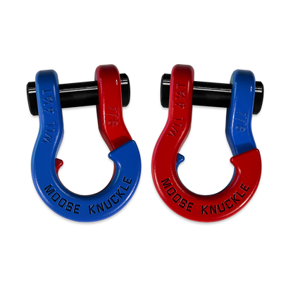 Jowl Recovery Split Shackle 7/8 (Blue Balls and Flame Red) 