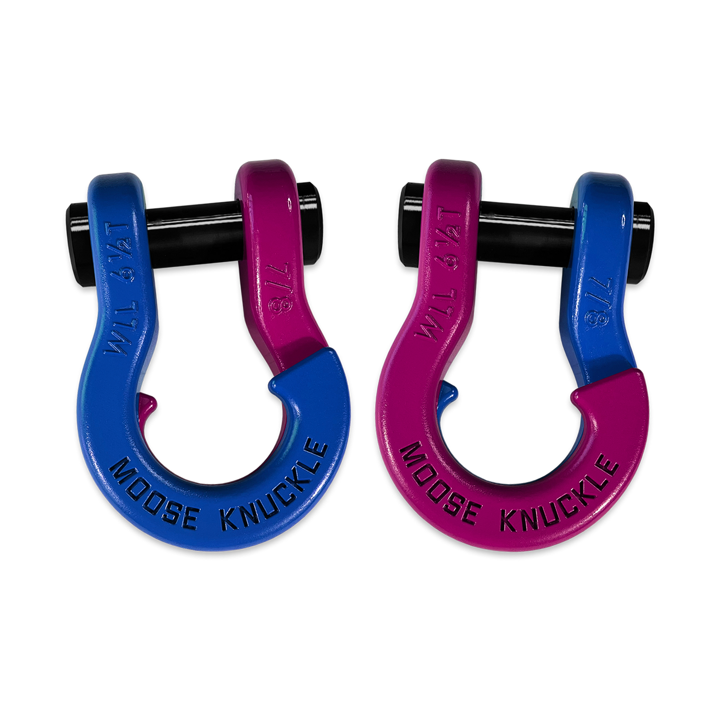 Jowl Recovery Split Shackle 7/8 (Blue Balls and Pogo Pink)