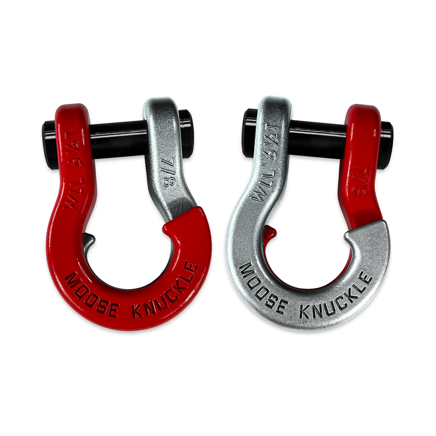 Jowl 7/8 Split Shackle Flame Red | Moose Knuckle Offroad – Forward
