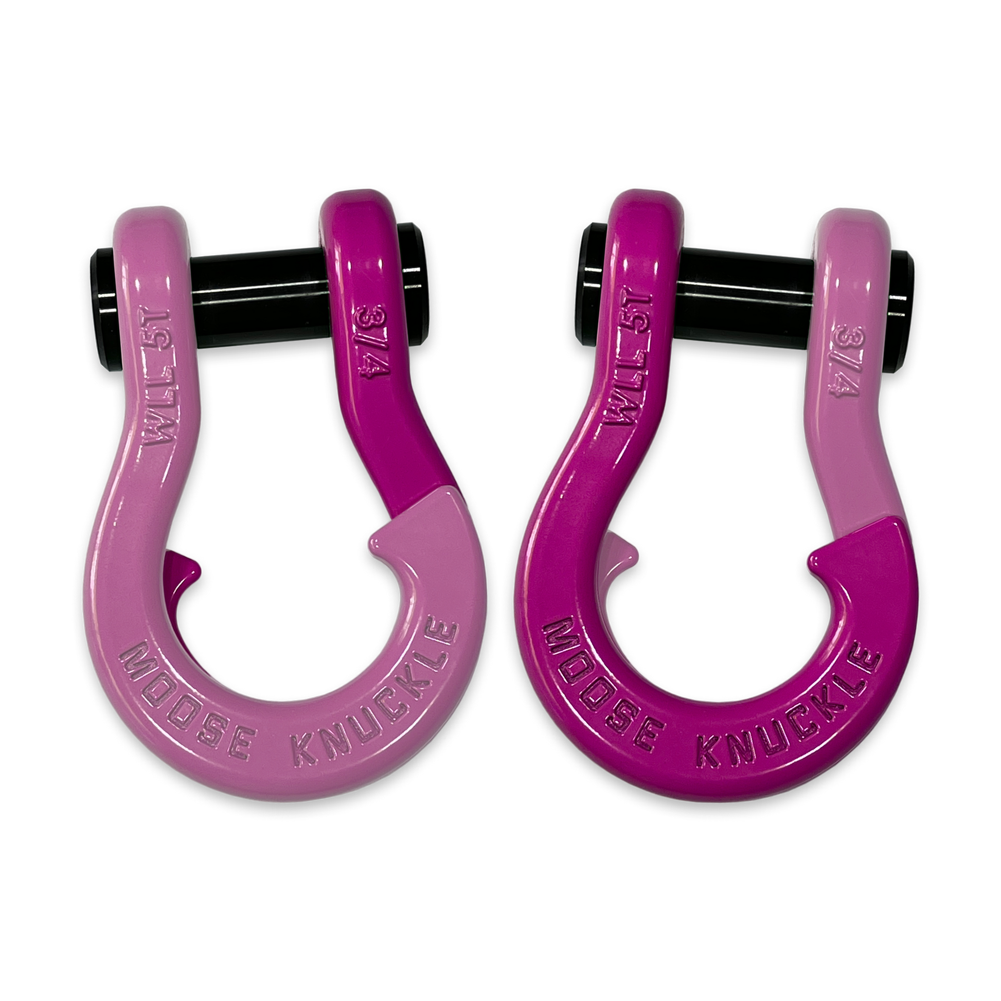 Jowl D-Ring Tow Recovery Shackle (Pretty Pink and Pogo Pink Combo)