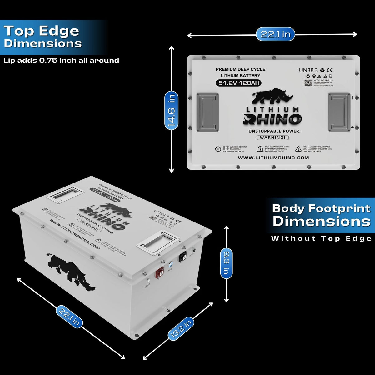 48V 120Ah Lithium Rhino Conversion Kit