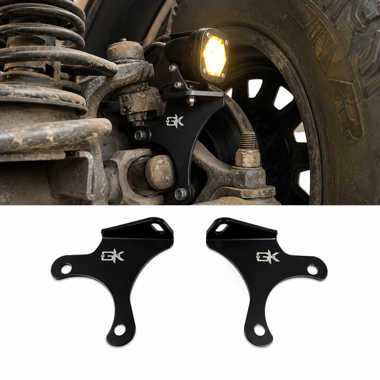 Jeep TJ XJ YJ ZJ Steerable Knuckle Pod Light Mounts (1984-2006 Wrangler/Cherokee)