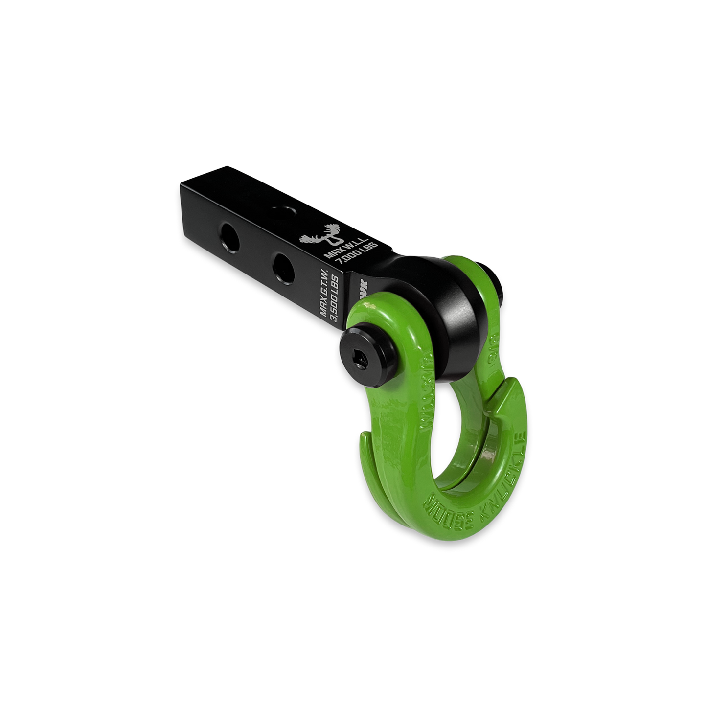 Jowl 5/8 Split Shackle & 1.25 Receiver (Black Lung and Sublime Green)