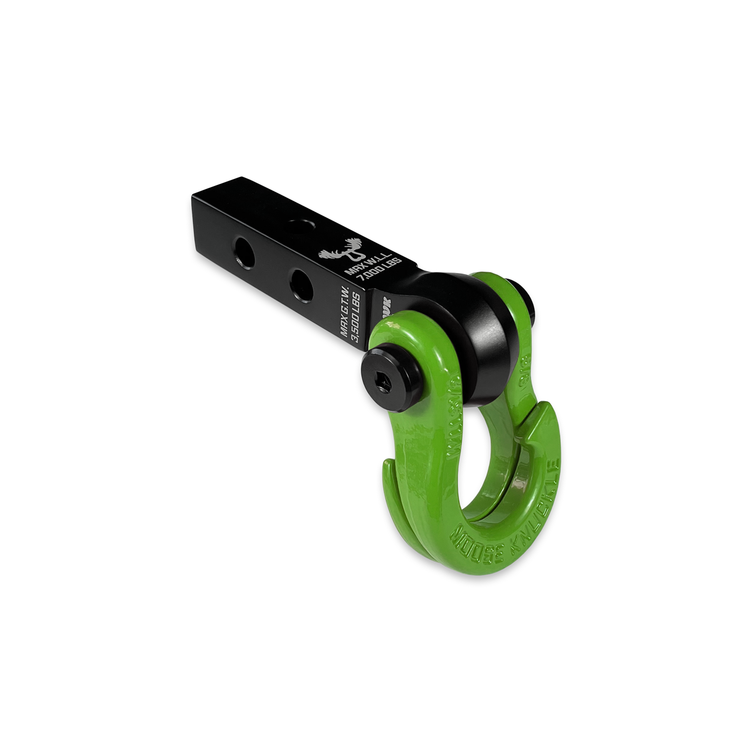 Jowl 5/8 Split Shackle & 1.25 Receiver (Black Lung and Sublime Green)