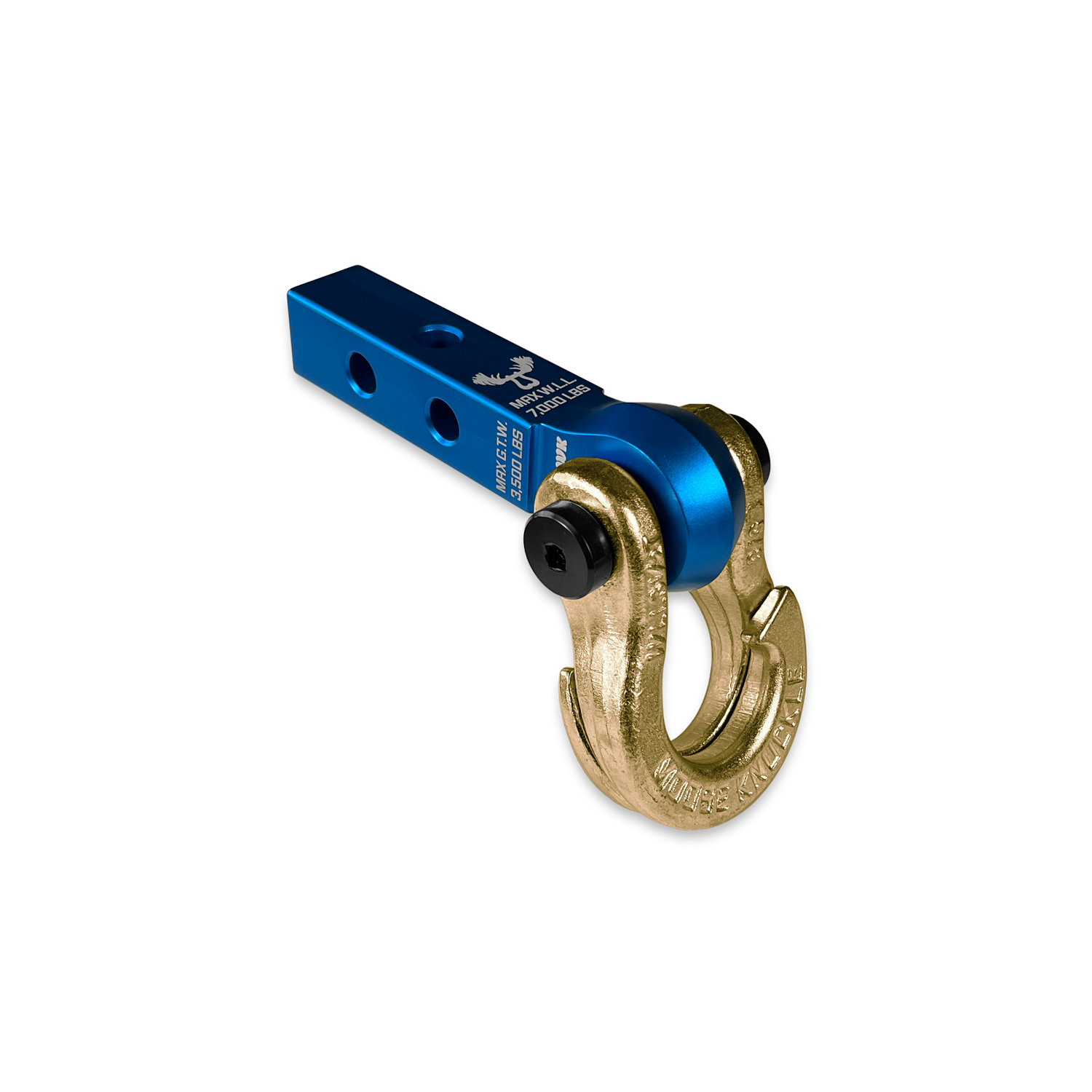 Jowl 5/8 Split Shackle & 1.25 Receiver (Blue Pill and Brass Knuckle)