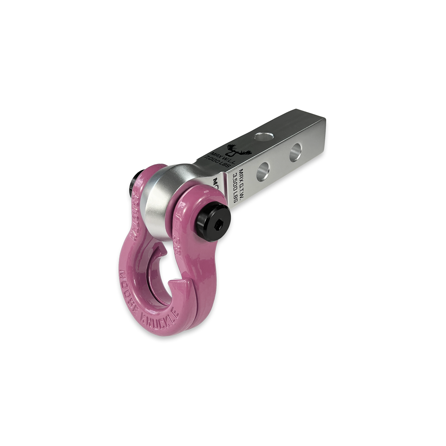 Jowl 5/8 Split Shackle & 1.25 Receiver (Atomic Silver and Pretty Pink)