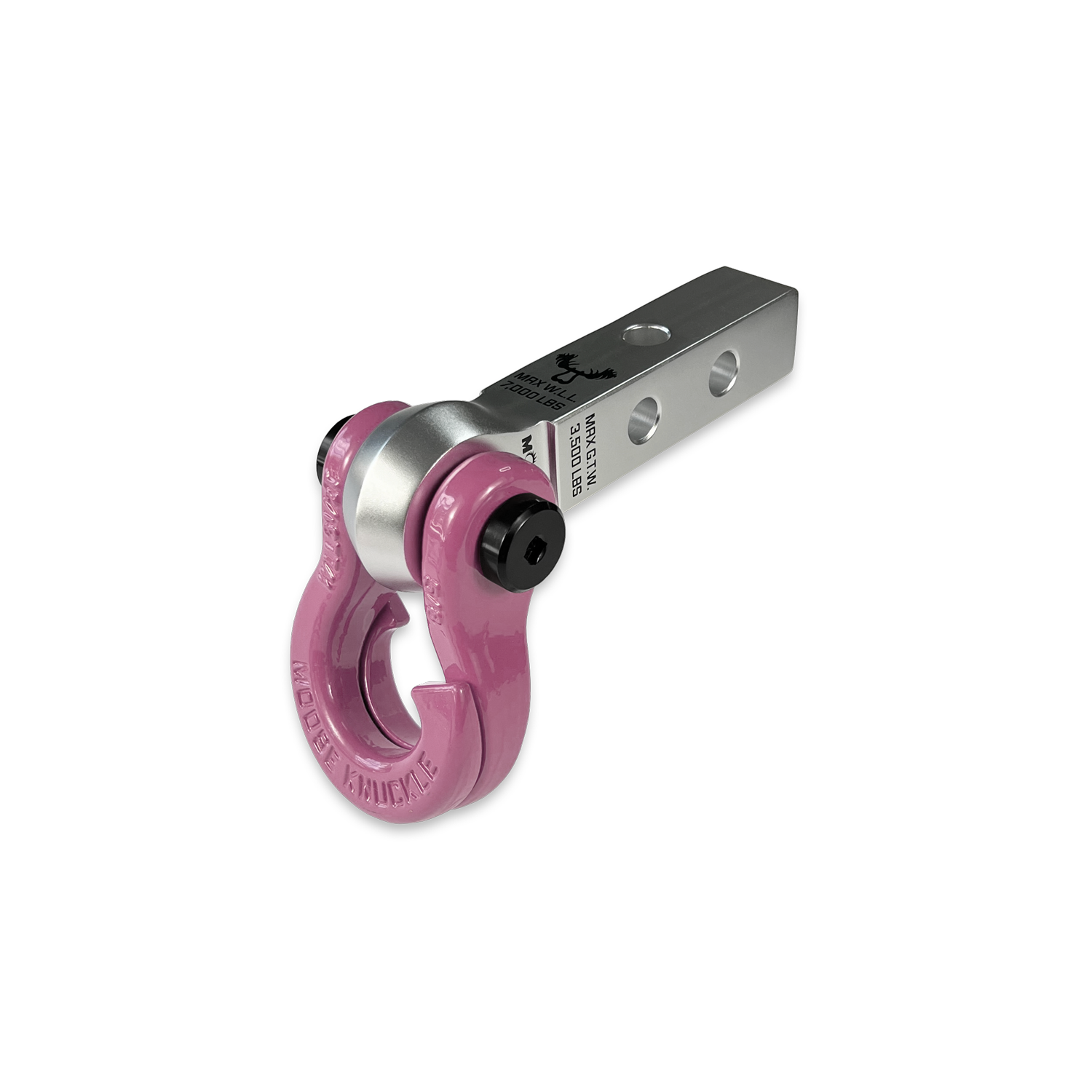 Jowl 5/8 Split Shackle & 1.25 Receiver (Atomic Silver and Pretty Pink)