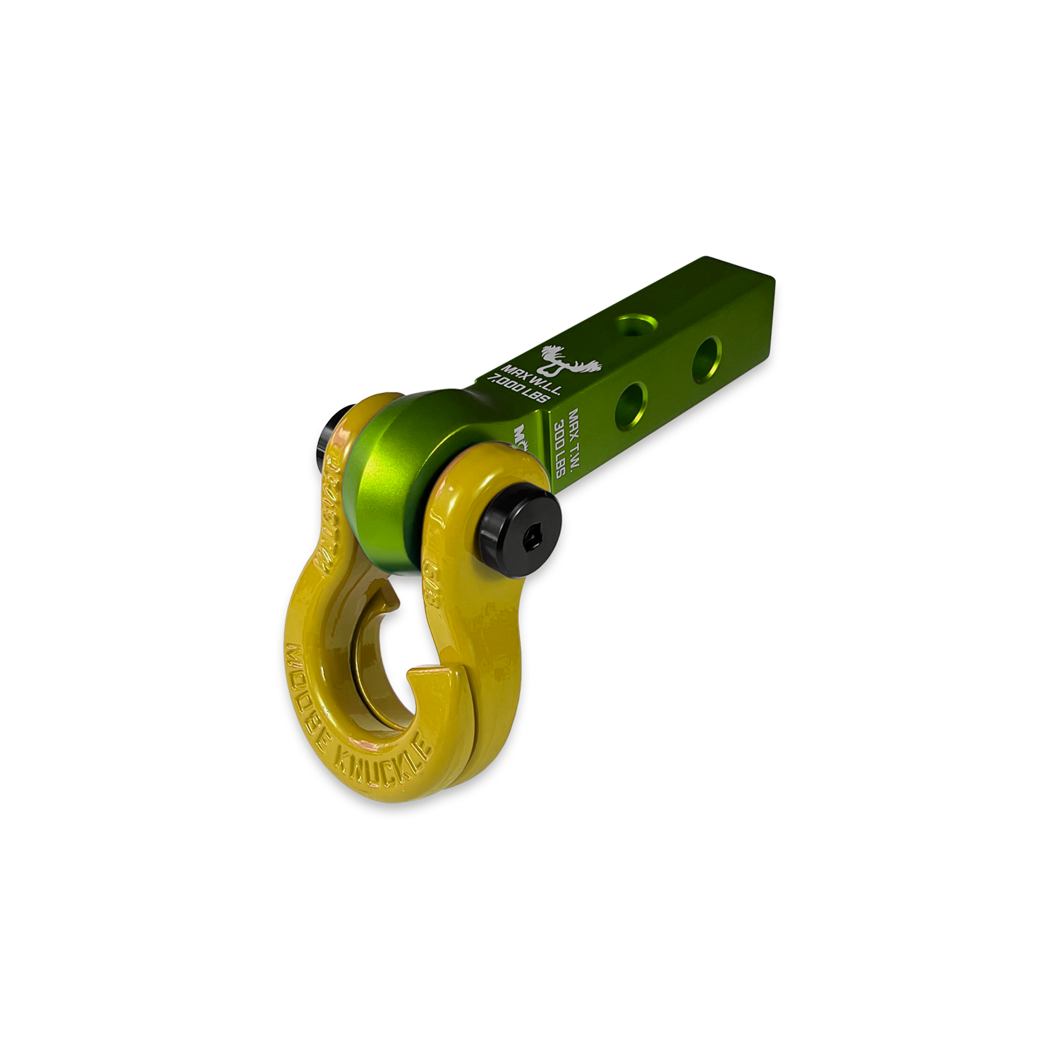 Jowl 5/8 Split Shackle & 1.25 Receiver (Bean Green and Detonator Yellow)