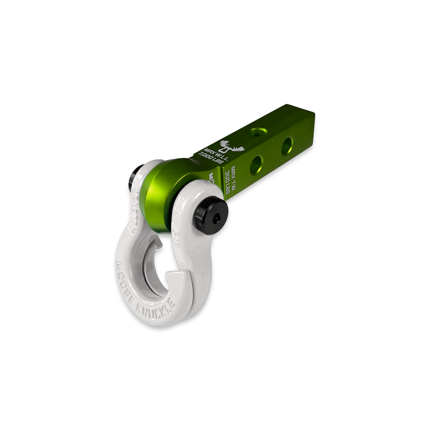 Jowl 5/8 Split Shackle & 1.25 Receiver (Bean Green and Pure White)
