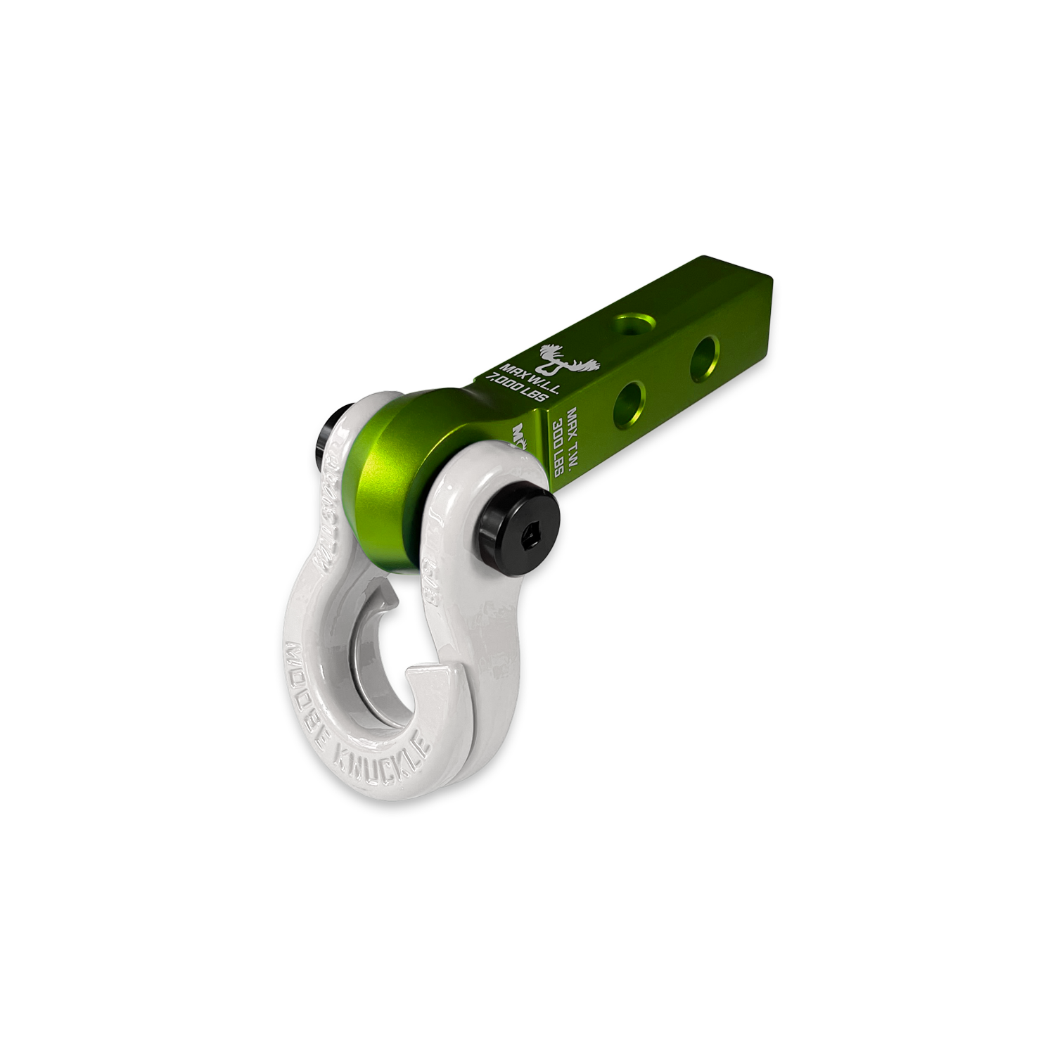 Jowl 5/8 Split Shackle & 1.25 Receiver (Bean Green and Pure White)