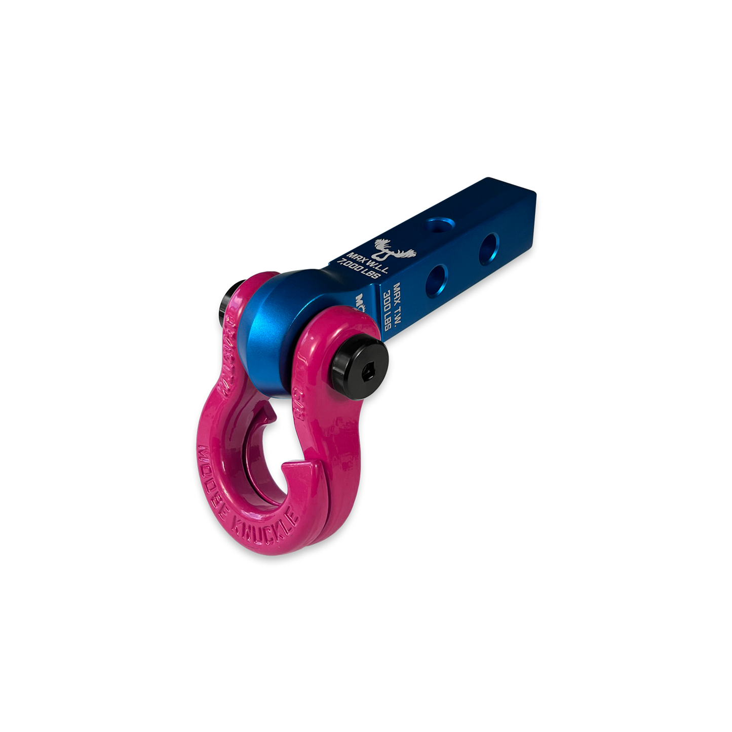 Jowl 5/8 Split Shackle & 1.25 Receiver (Blue Pill and Pogo Pink) 