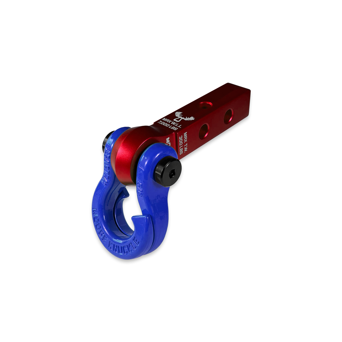 Jowl 5/8 Split Shackle & 1.25 Receiver (Red Rum and Blue Balls)