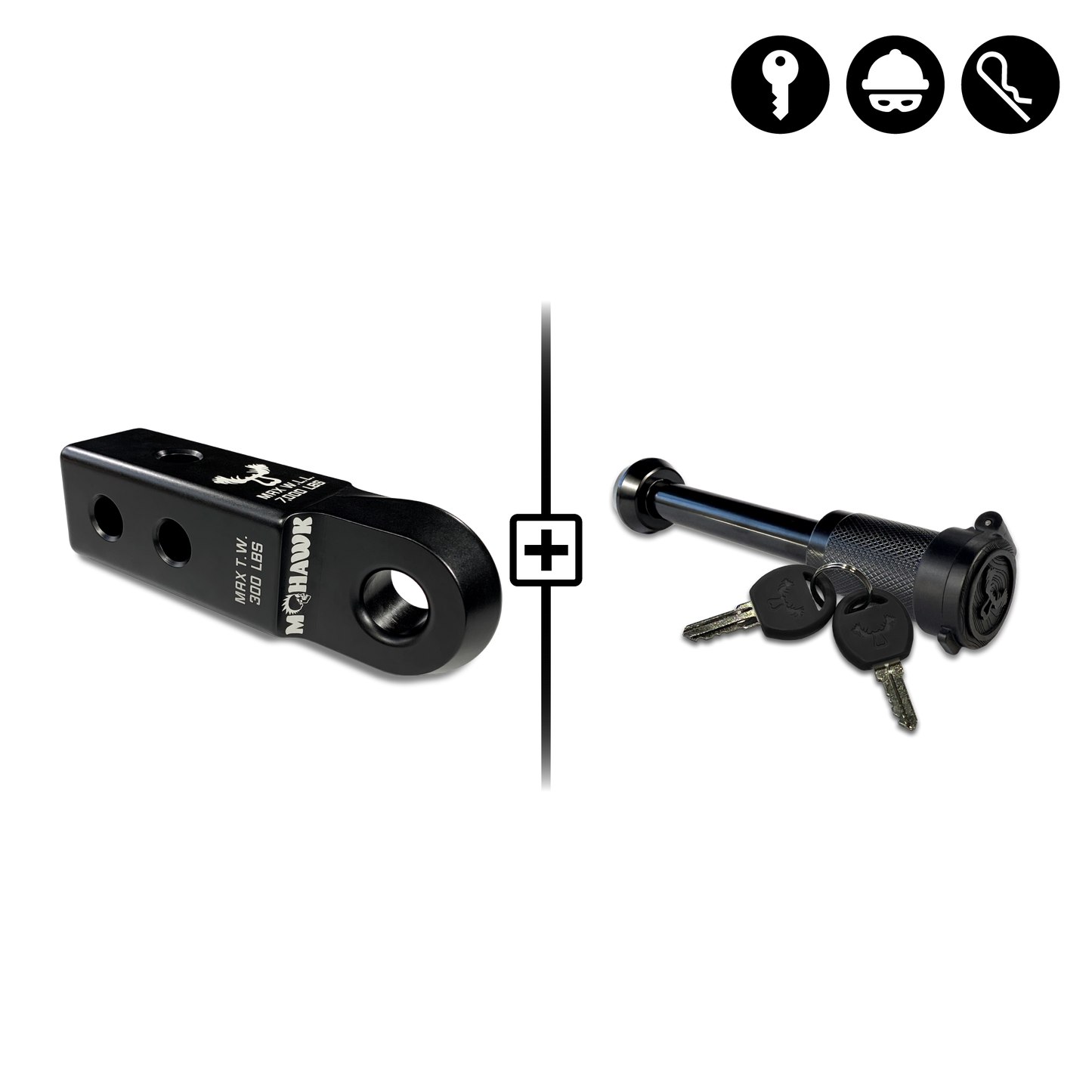 Mohawk Receiver 2.0 x 5/8 Hitch Pin Bundle