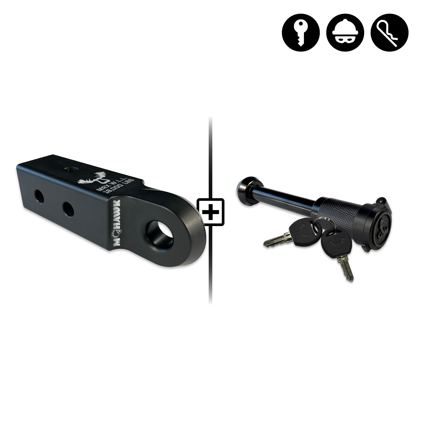 Mohawk Receiver 2.5 x 7/8 Hitch Pin Bundle