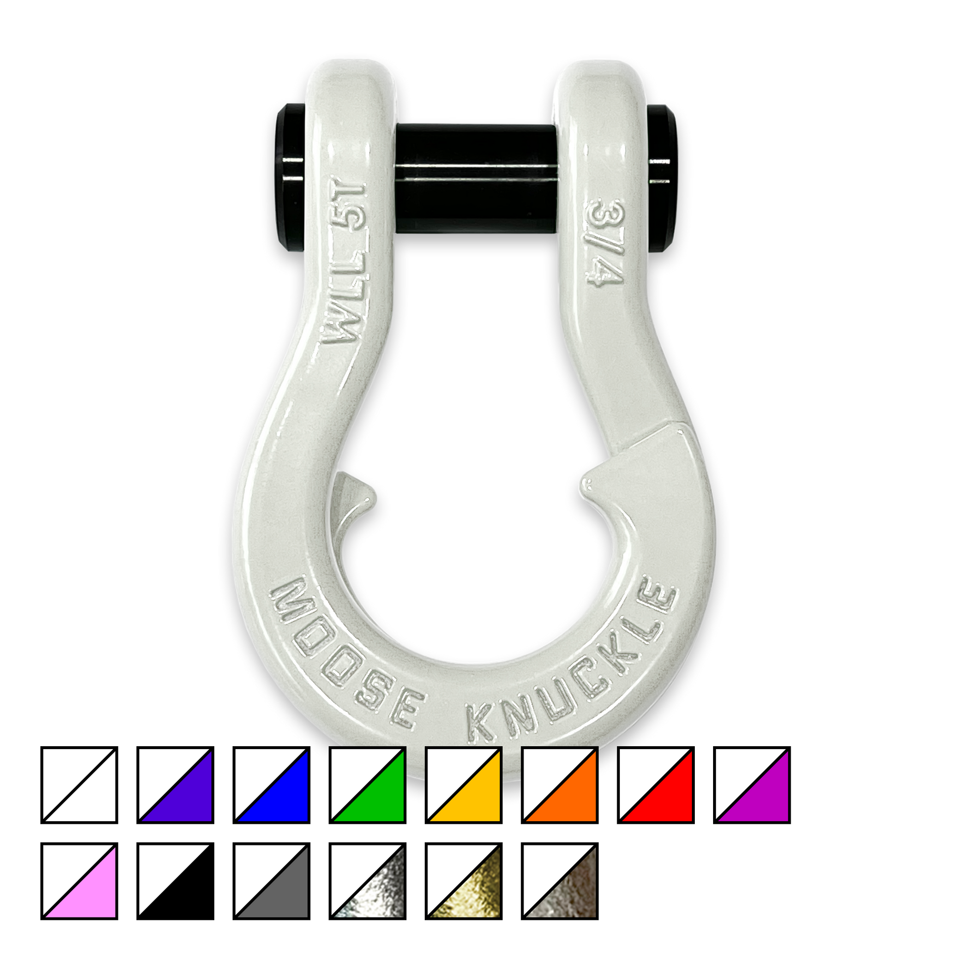 Jowl Recovery Split Shackle 3/4 (Pure White)
