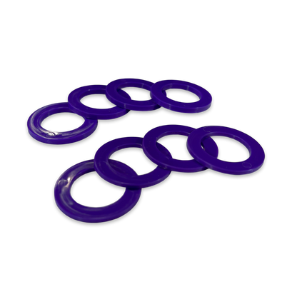 Purple Shackle Washers 3mm and 2mm Thick Isolators for Overland Recovery | Moose Knuckle Offroad Rattle Rings