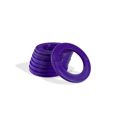 Moose Knuckle Offroad Recovery Gear | Purple Shackle Isolators for Customer Bumpers and Towing | Anti Rattle Rings
