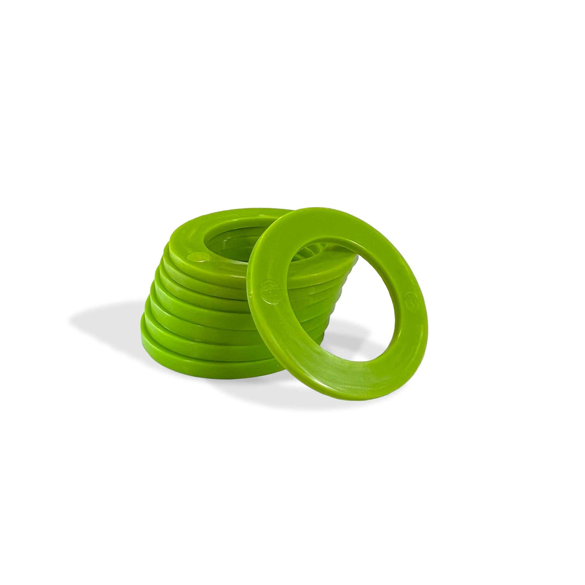 Moose Knuckle Offroad Recovery Gear | Green Shackle Isolators for Customer Bumpers and Towing | Anti Rattle Rings