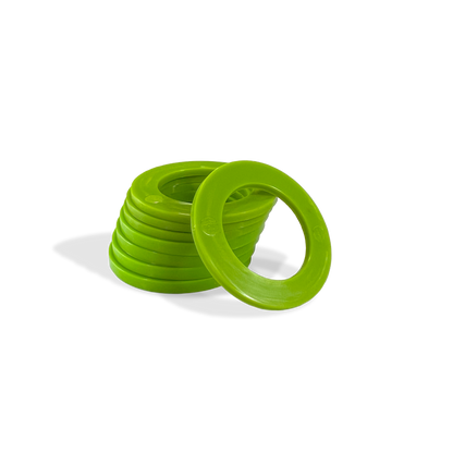 Moose Knuckle Offroad Recovery Gear | Green Shackle Isolators for Customer Bumpers and Towing | Anti Rattle Rings