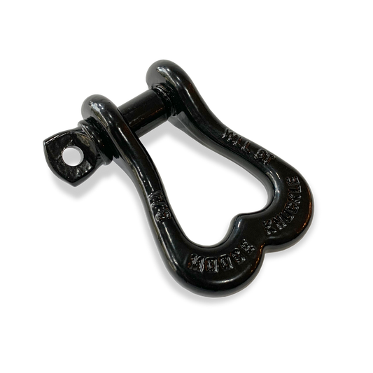 Moose Knuckle XL Black Hole Bow D-Ring 3/4" Shackle for Off-Road Closed Loop 4x4 and SxS Vehicle Recovery