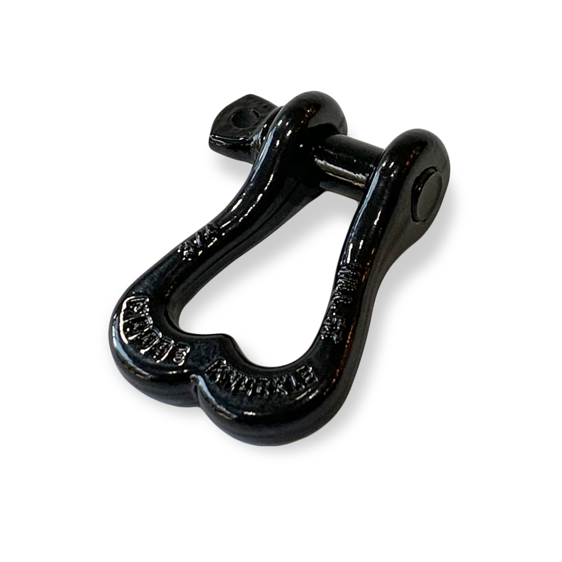 Moose Knuckle XL Black Hole Powder Coated Colored Shackle for Tow Straps, Off Roading and Truck Nuts Vehicle Recovery