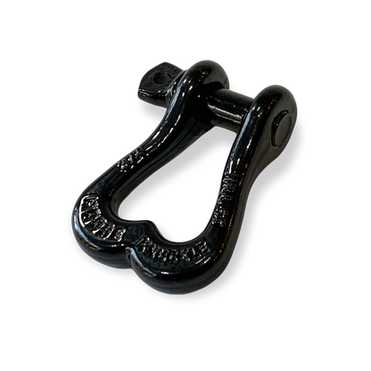 Moose Knuckle XL Black Hole Powder Coated Colored Shackle for Tow Straps, Off Roading and Truck Nuts Vehicle Recovery