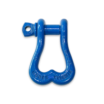 Moose Knuckle XL Blue Balls D-Ring 3/4" Shackle for Towing Off-Road Jeep, Tacoma, 4-Runner, 4x4 Truck and SxS Vehicle Recovery