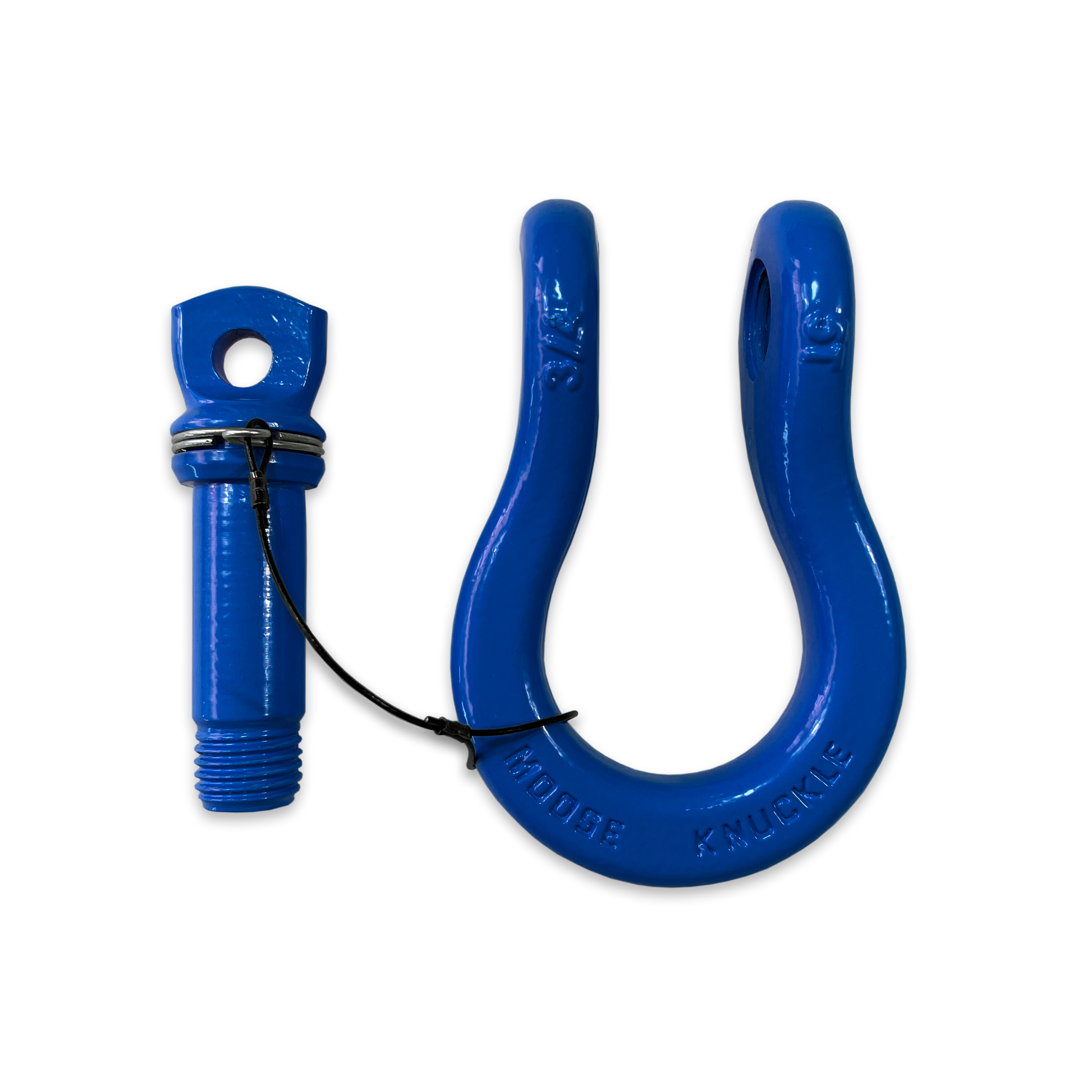 B'oh Recovery Spin Pin Shackle 3/4 (Blue) Pin and Body