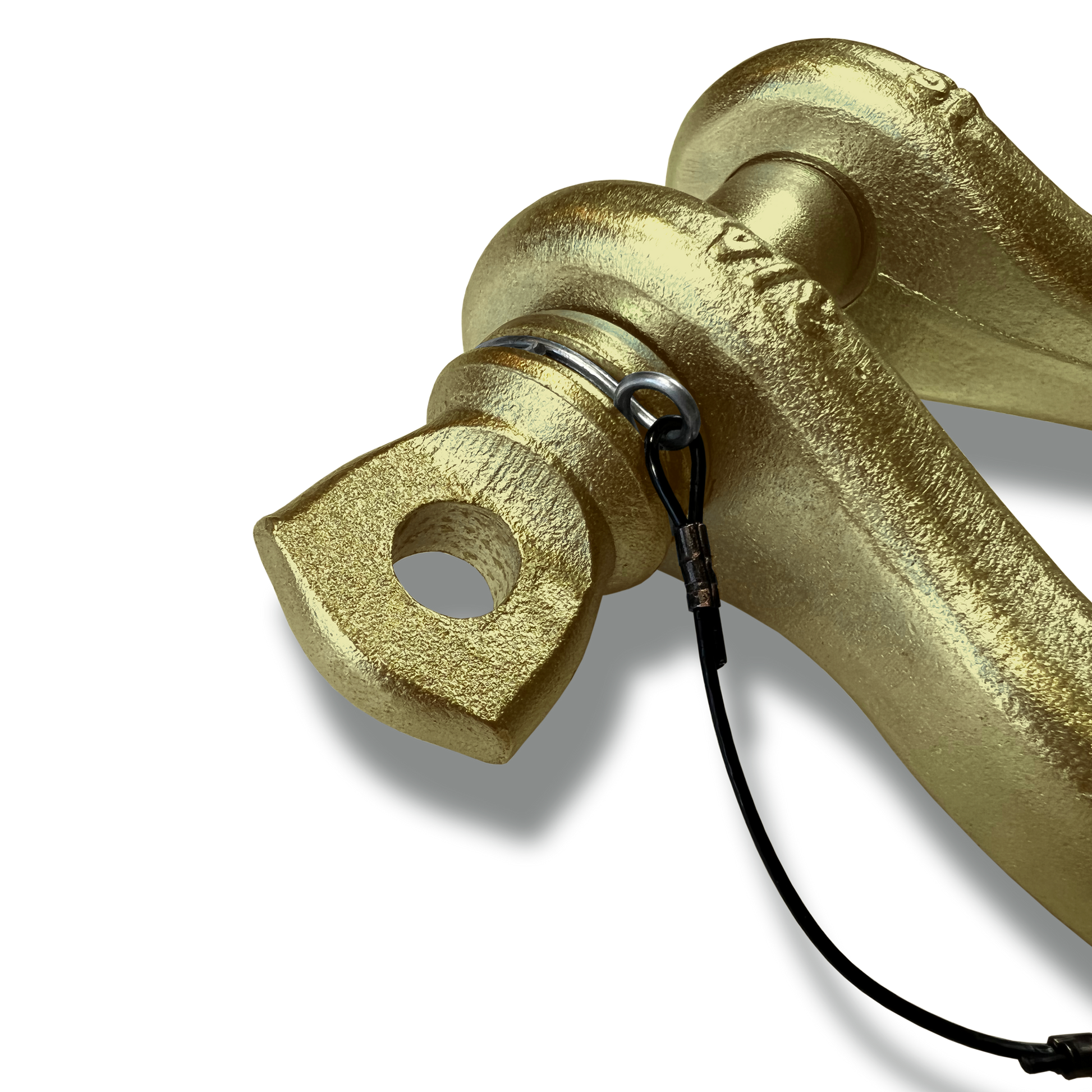 B'oh Spin Pin Shackle 3/4 (Brass) Close Up