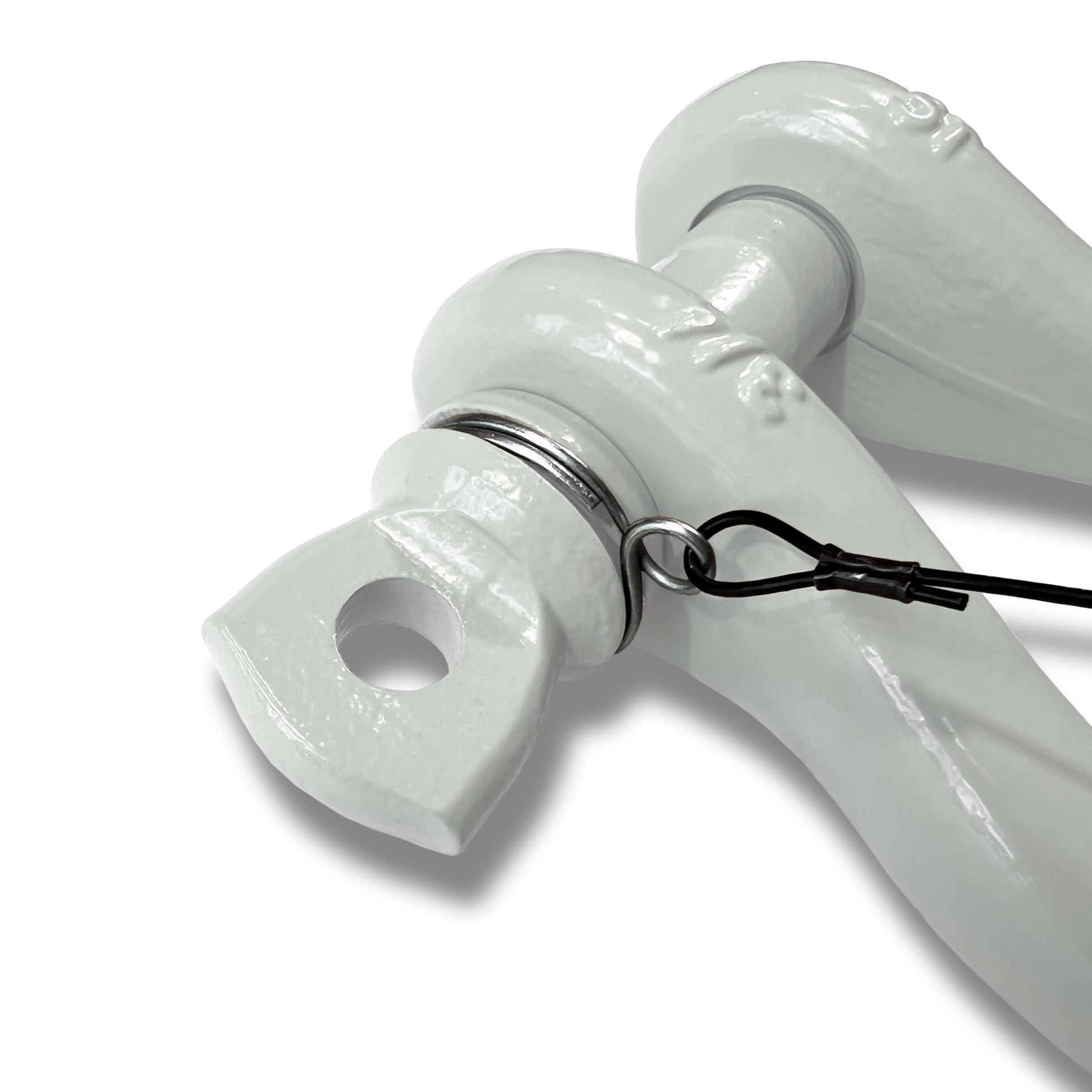 B'oh Spin Pin Shackle 3/4 (White) Close Up
