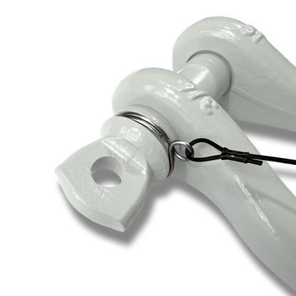 B'oh Spin Pin Shackle 3/4 (White) Close Up