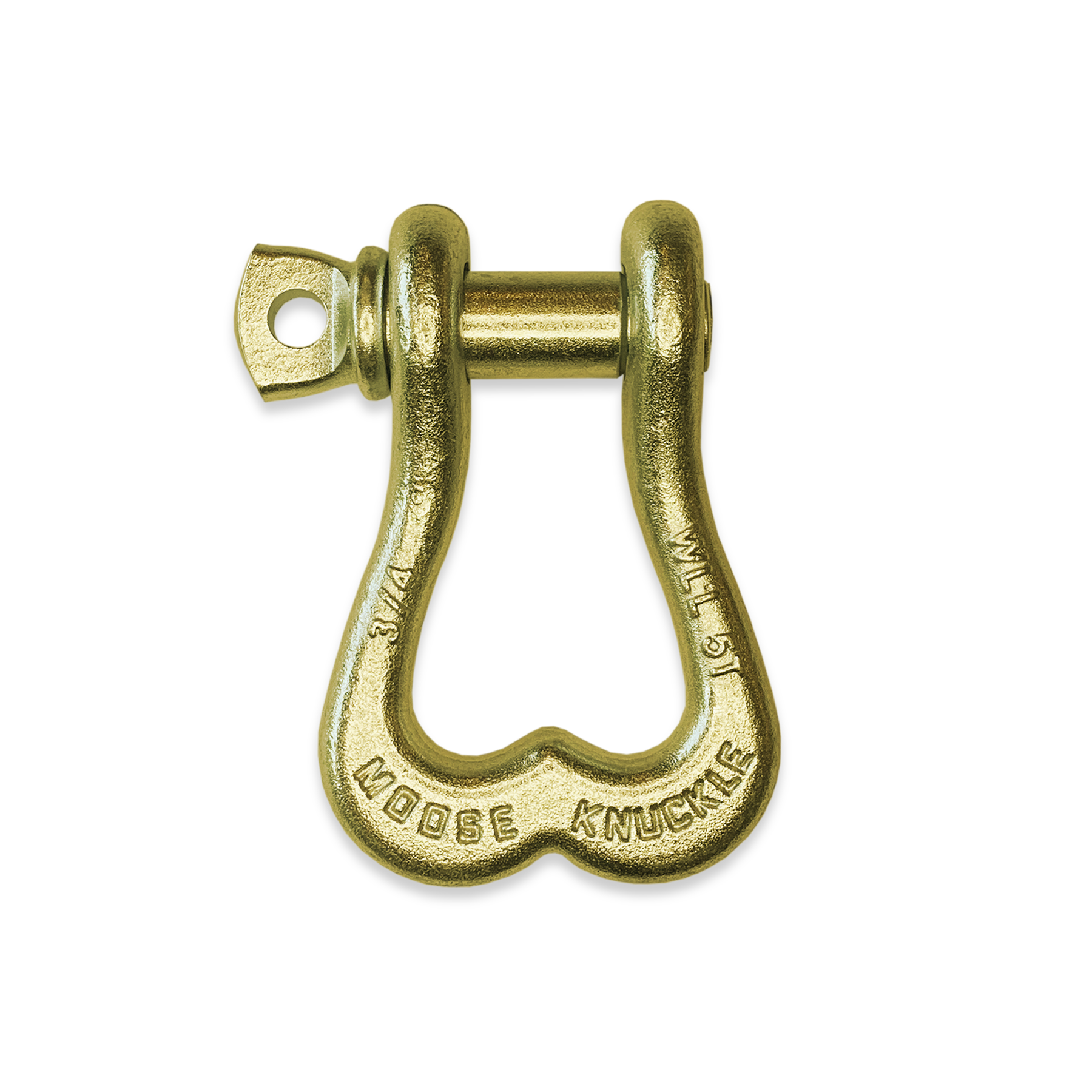 Moose Knuckle XL Brass Knuckle D-Ring 3/4" Shackle for Towing Off-Road Jeep, Tacoma, 4-Runner, 4x4 Truck and SxS Vehicle Recovery