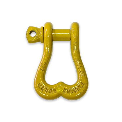 Moose Knuckle XL Detonator Yellow D-Ring 3/4" Shackle for Towing Off-Road Jeep, Tacoma, 4-Runner, 4x4 Truck and SxS Vehicle Recovery