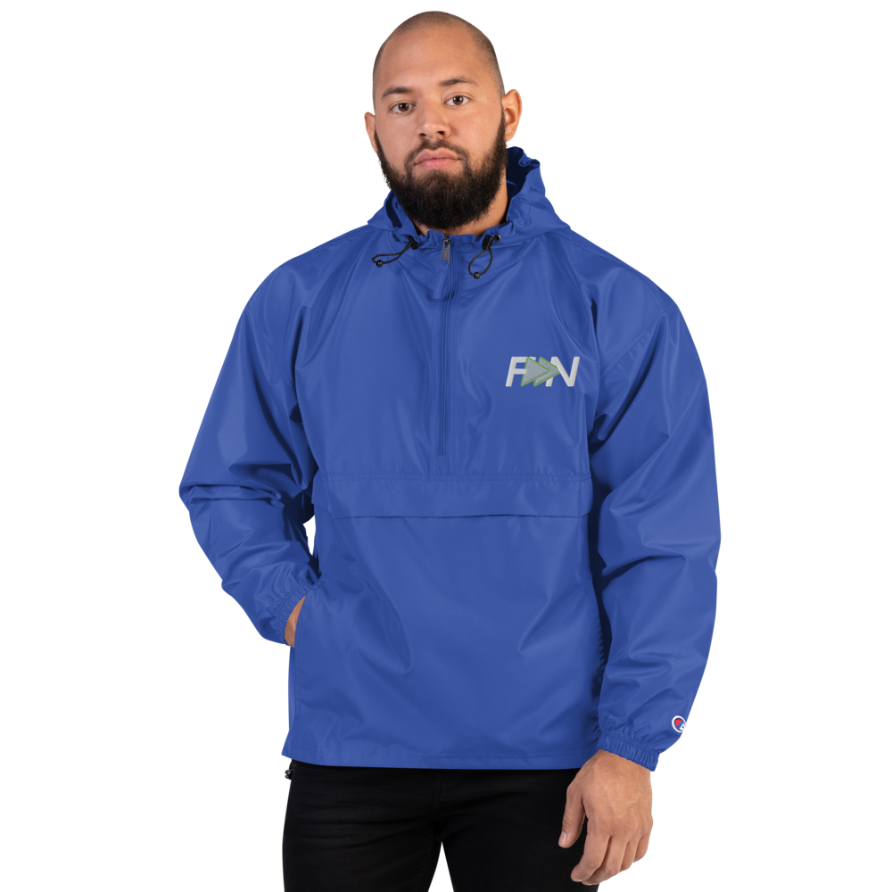 Forward Notion's Yankover Packable Jacket in Royal Blue