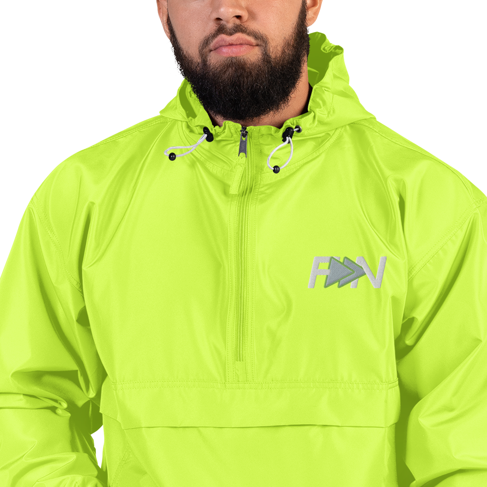 Forward Notion's Yankover Packable Jacket in Safety Green